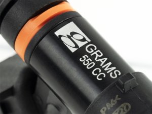 Scion FR S Fuel Injector Kit - Grams Performance - 550cc, 11mm Top Adapter/DENSO Lower Cushion Bottom, Plug And Play - `14-`27
